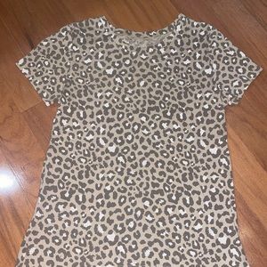 cheetah print tee